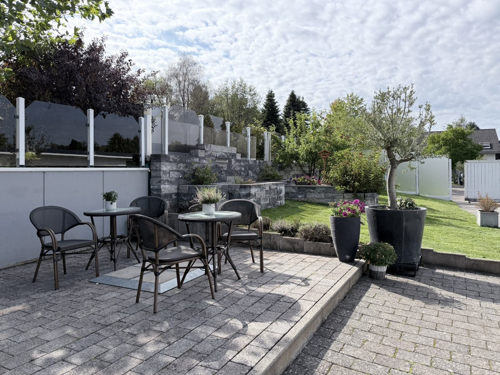 Sitzpl&auml;tze auf der Terrasse